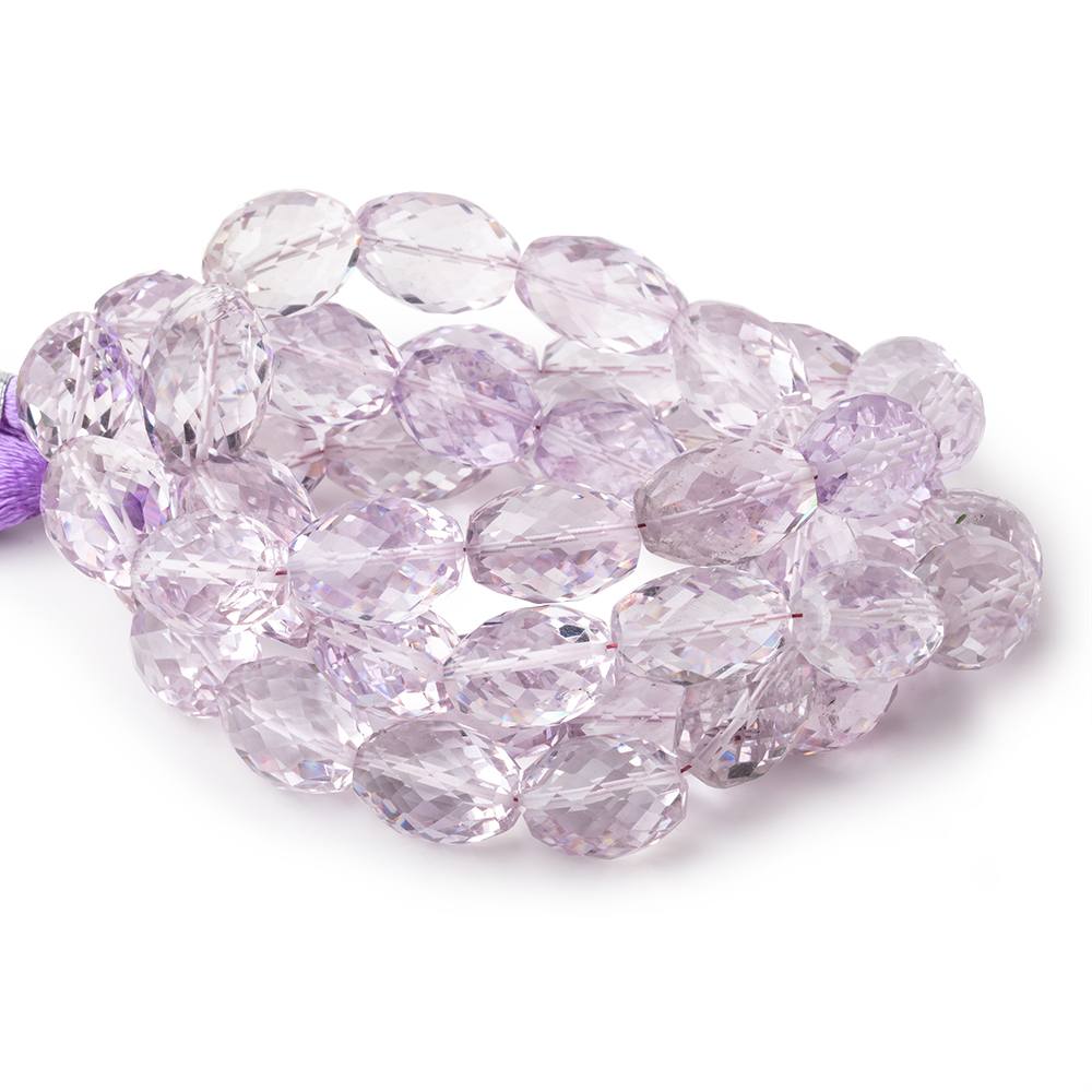 14x10mm Pink Amethyst Faceted Olive Beads 15 inch 28 pieces AA (ONLINE ORDER ONLY)