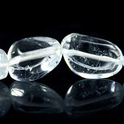 12x9-20x14.9mm Blue Topaz Plain Nugget Beads 16.5 inch 29 pieces (ONLINE ORDER ONLY)