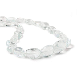 12x9-20x14.9mm Blue Topaz Plain Nugget Beads 16.5 inch 29 pieces (ONLINE ORDER ONLY)