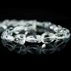 12x9-20x14.9mm Blue Topaz Plain Nugget Beads 16.5 inch 29 pieces (ONLINE ORDER ONLY)