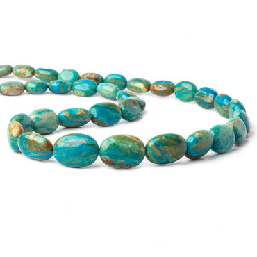 12x9-20x14mm Peruvian Blue Opal with Matrix plain oval nugget beads 20 inch 35 pcs AA (ONLINE ORDER ONLY)