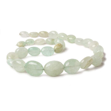 12x9-21x16mm Green Beryl plain nugget beads 18 inch 29 pieces A (ONLINE ORDER ONLY)
