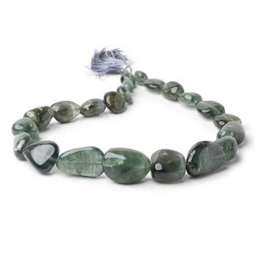 12x9-26x16mm Moss Aquamarine Plain Nuggets 16 inch 22 Beads (ONLINE ORDER ONLY)