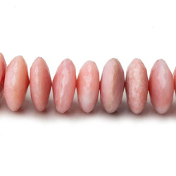13-13.5mm Pink Peruvian Opal German Faceted Rondelles 16 inches 72 pcs AA (ONLINE ORDER ONLY)