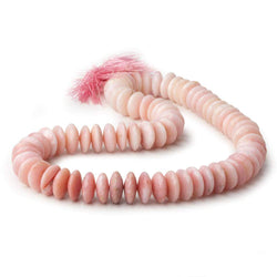 13-13.5mm Pink Peruvian Opal German Faceted Rondelles 16 inches 72 pcs AA (ONLINE ORDER ONLY)