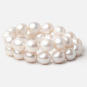 13-14.5mm Off White Baroque Freshwater Pearls 16 inch 29 pieces (ONLINE ORDER ONLY)