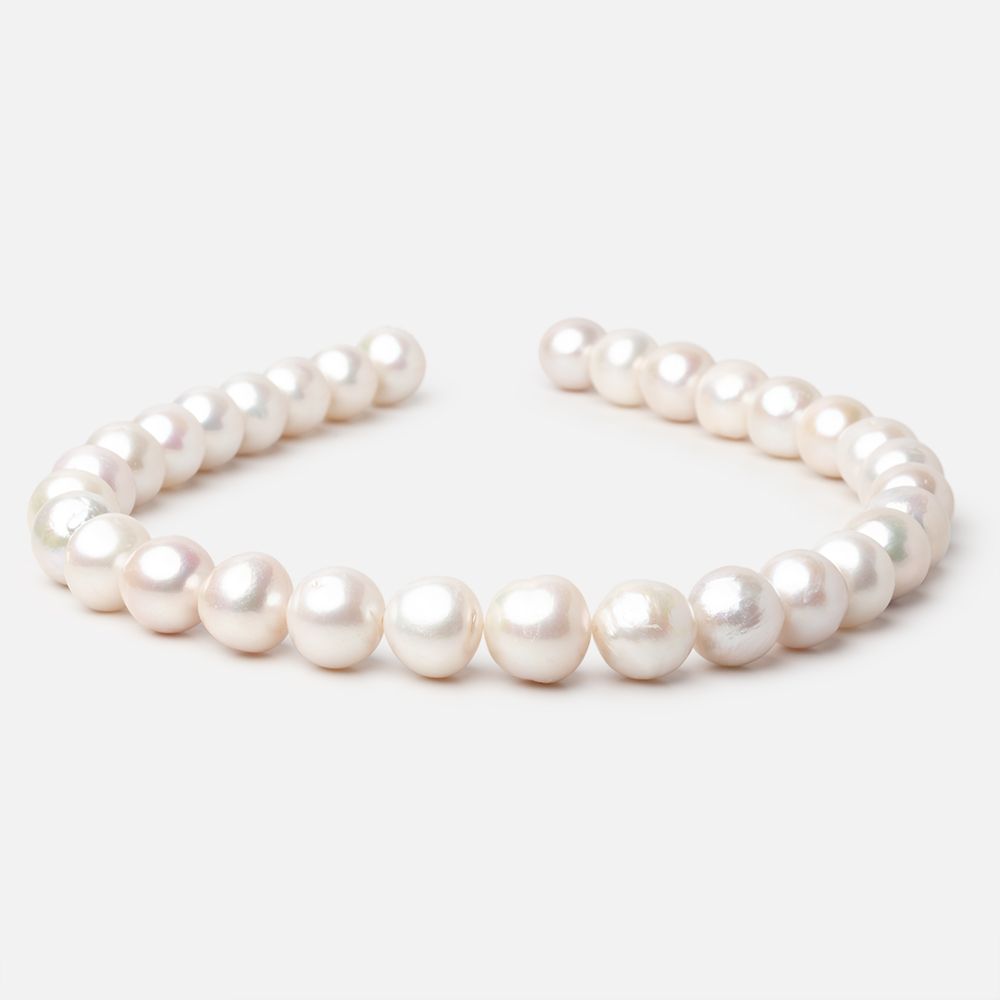 13-14.5mm Off White Baroque Freshwater Pearls 16.5 inch 31 pieces (ONLINE ORDER ONLY)