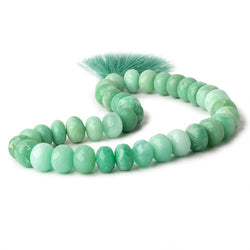 13-14mm Chrysoprase faceted rondelle beads 14 inch 38 pieces (ONLINE ORDER ONLY)