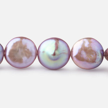 13-14mm Mauve Coin Freshwater Pearls 15.5 inch 28 pieces (ONLINE ORDER ONLY)