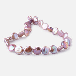 13-14mm Mauve Coin Freshwater Pearls 15.5 inch 28 pieces (ONLINE ORDER ONLY)