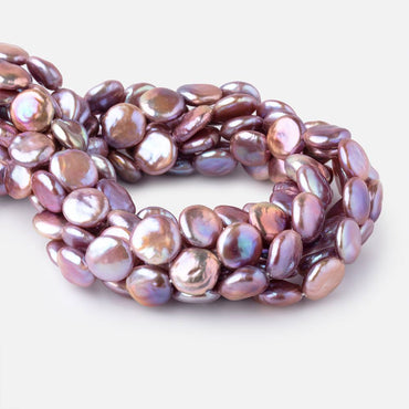 13-14mm Mauve Coin Freshwater Pearls 15.5 inch 28 pieces (ONLINE ORDER ONLY)
