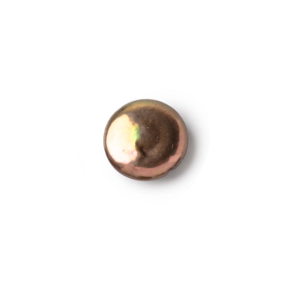 13-14mm Peacock Brown Coin Freshwater Pearl Focal 1 piece (ONLINE ORDER ONLY)