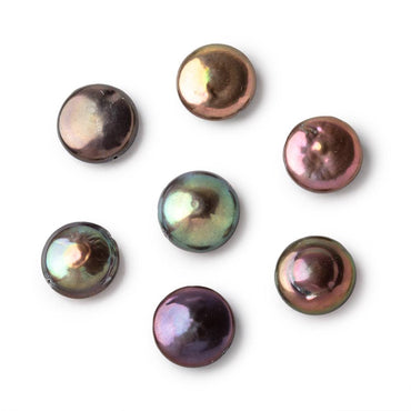 13-14mm Peacock Brown Coin Freshwater Pearl Focal 1 piece (ONLINE ORDER ONLY)