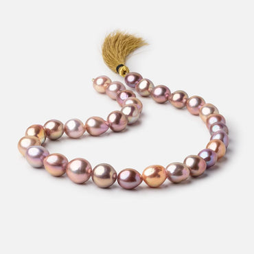 13-15.5mm Tri-Color Baroque Freshwater Pearls 16 inch 30 pieces AAA (ONLINE ORDER ONLY)