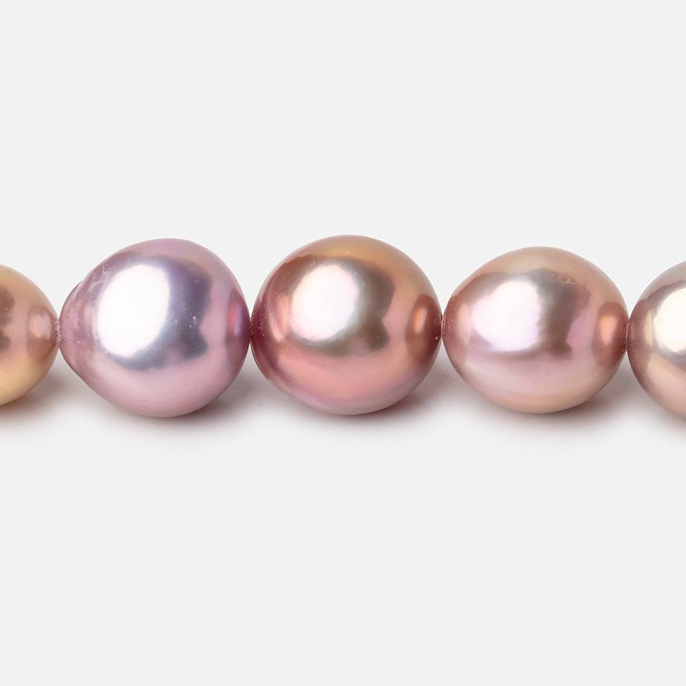 13-15.5mm Tri-Color Baroque Freshwater Pearls 16 inch 30 pieces AAA (ONLINE ORDER ONLY)