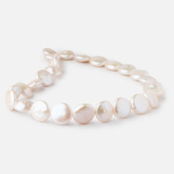 13-15mm Creamy White Coin Freshwater Pearls 15.5 inch 27 pieces (ONLINE ORDER ONLY)