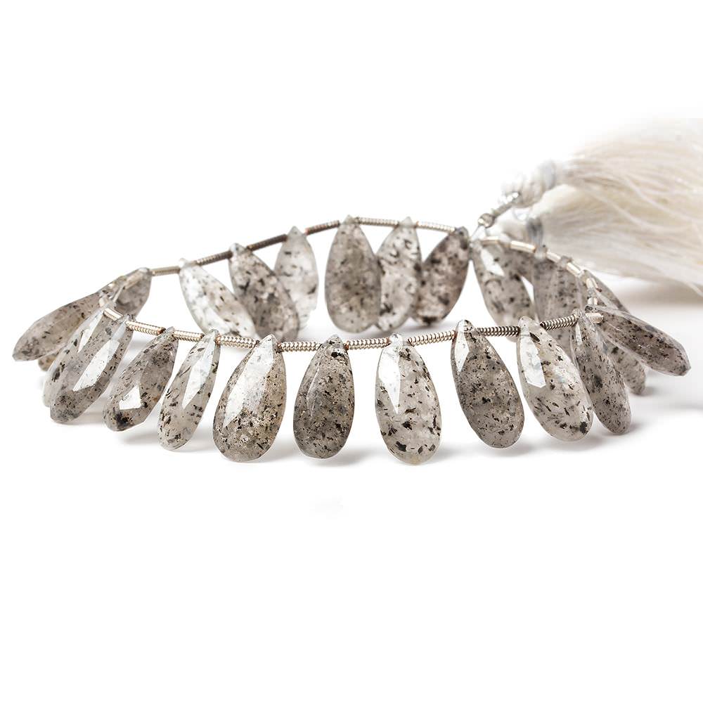 13-15mm Moss Quartz Pear Briolette 8 inch 26 pieces (ONLINE ORDER ONLY)