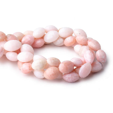 13-15mm Pink Peruvian Opal Faceted Oval Beads 14 inch 25 pieces (ONLINE ORDER ONLY)