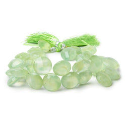 13-15mm Prehnite Top Drilled Faceted Coin Beads 8 inch 30 pieces (ONLINE ORDER ONLY)