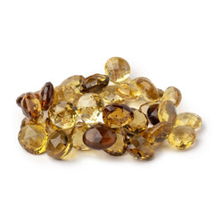 13-16.5mm Multi Quartz Faceted Heart Beads 8 inch 36 pieces (ONLINE ORDER ONLY)