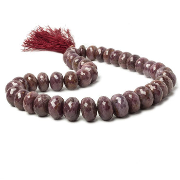 12-21mm Ruby faceted rondelle beads 16 inch 34 pieces (ONLINE ORDER ONLY)