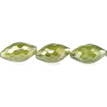 13-16mm Idocrase Faceted Marquise Beads 8 inch 14 pieces (ONLINE ORDER ONLY)