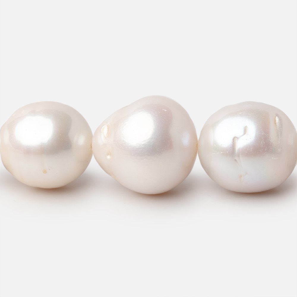13-16mm Off White Baroque Freshwater Pearls 16 inch 29 pieces (ONLINE ORDER ONLY)