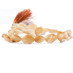 13-17mm Butterscotch Rutilated Quartz Faceted Oval Twist 14 inch 25 pieces (ONLINE ORDER ONLY)