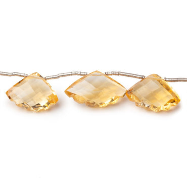 13-17mm Citrine Faceted Fan Beads 8 inch 14 pieces AA (ONLINE ORDER ONLY)