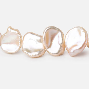 13-17mm Peach Keshi Freshwater Pearls 16 inch 34 Beads AA (ONLINE ORDER ONLY)
