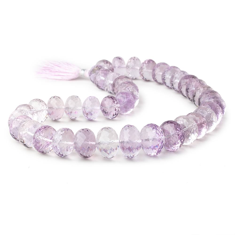 13-17mm Pink Amethyst Faceted Rondelle Beads 16 inch 39 pieces AA (ONLINE ORDER ONLY)
