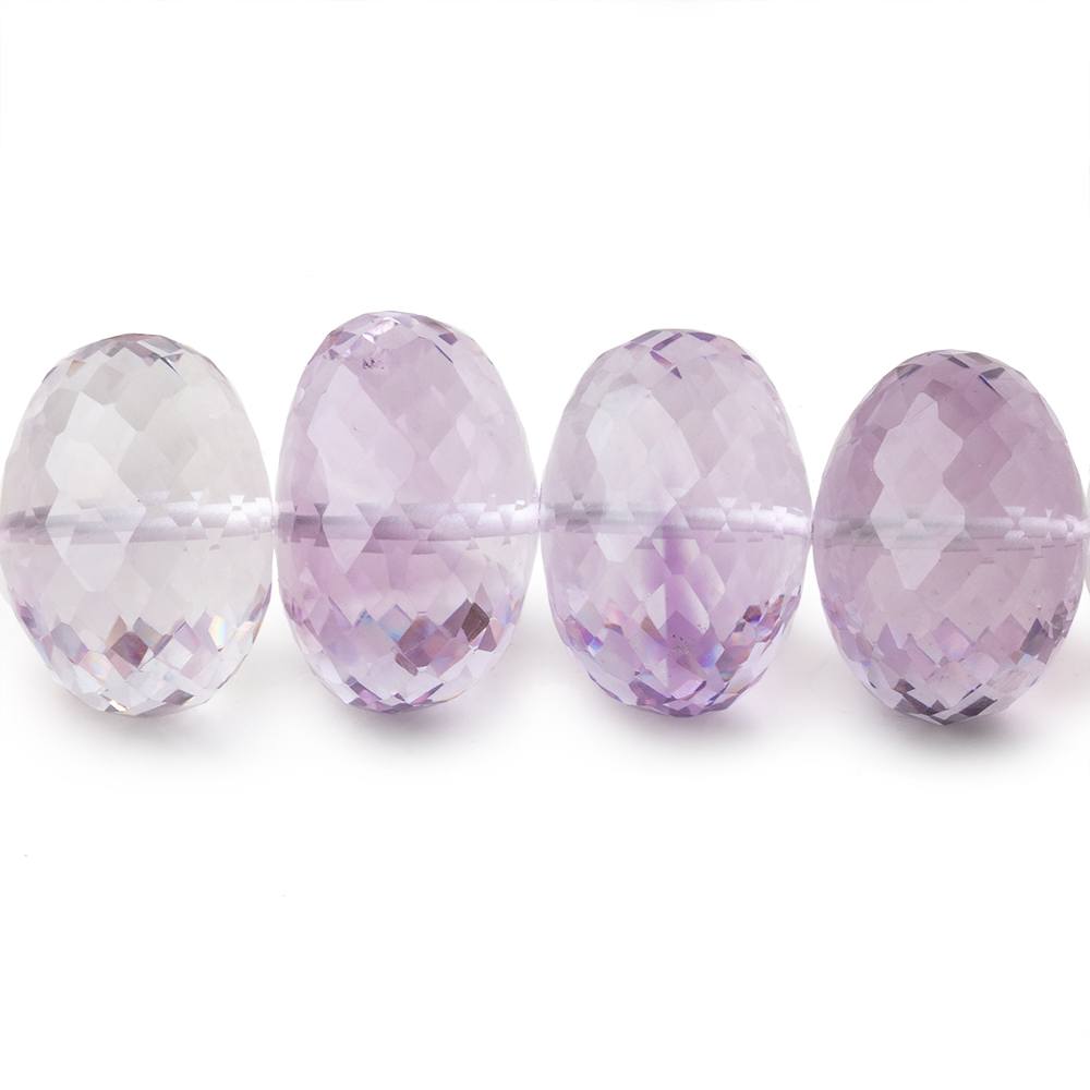 13-17mm Pink Amethyst Faceted Rondelle Beads 16 inch 39 pieces AA (ONLINE ORDER ONLY)