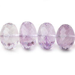 13-17mm Pink Amethyst Faceted Rondelle Beads 16 inch 39 pieces AA (ONLINE ORDER ONLY)