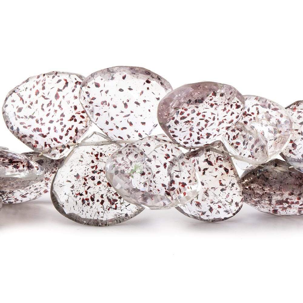 13-18mm Lepidocrocite Faceted Heart Beads 7.5 inch 34 pieces AA (ONLINE ORDER ONLY)