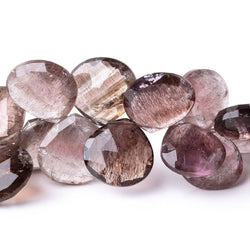 13-18mm Moss Amethyst Faceted Heart Beads 9 inch 36 pieces (ONLINE ORDER ONLY)