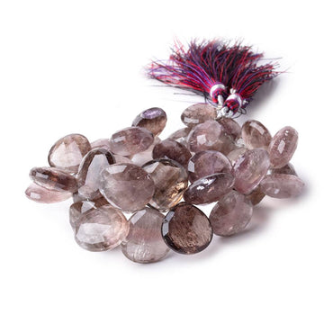 13-18mm Moss Amethyst Faceted Heart Beads 9 inch 36 pieces (ONLINE ORDER ONLY)