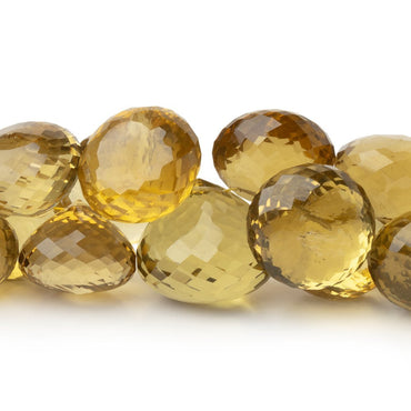 13-19.5mm Honey Quartz Faceted Candy Kiss Beads 8 inch 40 pieces AAA (ONLINE ORDER ONLY)