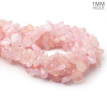13-20mm Morganite Plain Nugget 15.5 inch 35 Beads 1mm Drill Hole (ONLINE ORDER ONLY)