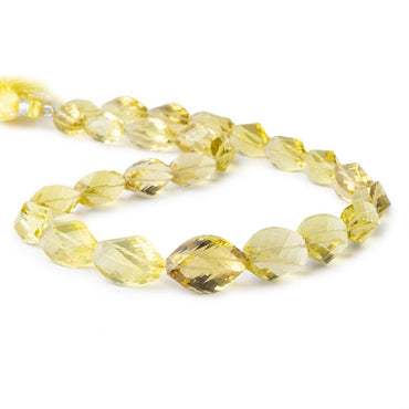 13-22mm Lemon Quartz Straight Drilled Twist Beads 16 inch 25 pieces (ONLINE ORDER ONLY)