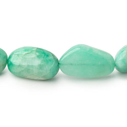 13-26mm Colombian Emerald Plain Nugget Beads 16 inch 23 pieces (ONLINE ORDER ONLY)