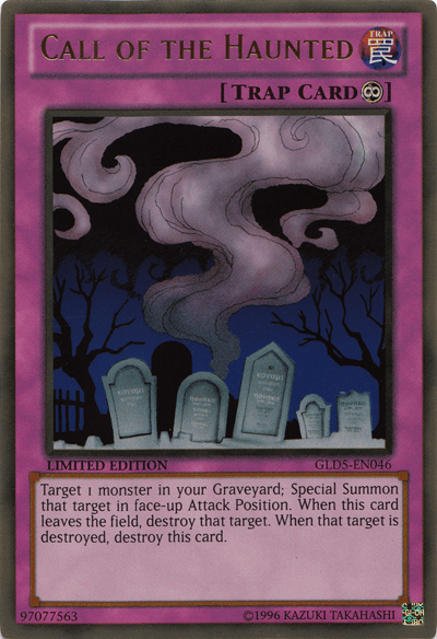 Call of the Haunted [GLD5-EN046] Gold Rare (ONLINE ORDER ONLY)