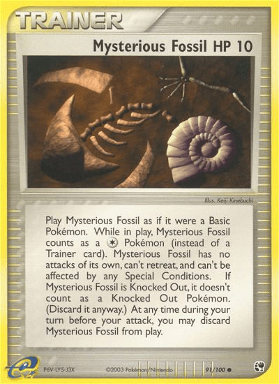 Mysterious Fossil (91/100) [EX: Sandstorm] (Online Only)