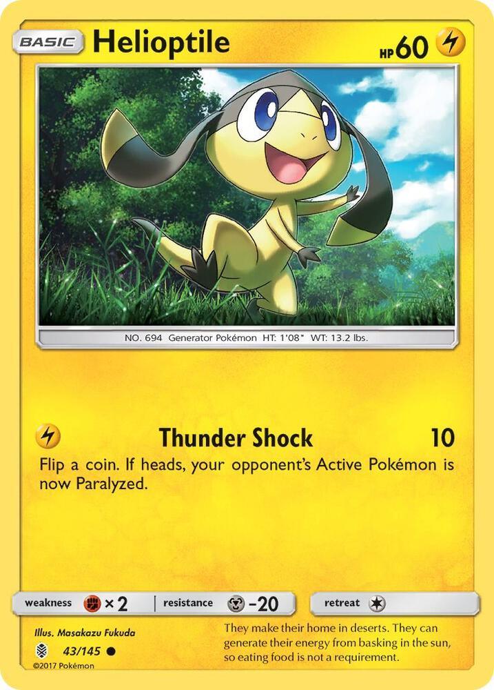 Helioptile (43/145) [Sun & Moon: Guardians Rising] (Online Only)