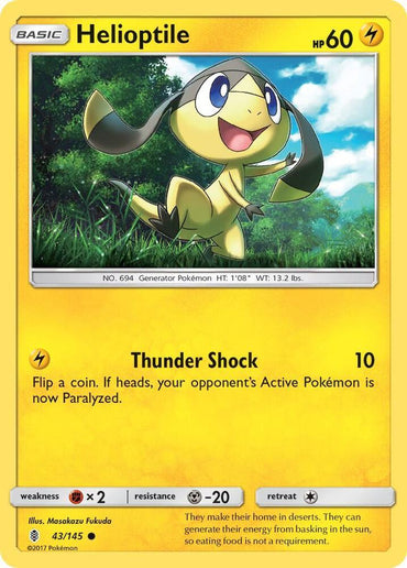 Helioptile (43/145) [Sun & Moon: Guardians Rising] (Online Only)