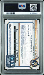 Graded 2022 Topps Bowman Draft Jacob Misiorowski #BDC-132 Chrome Rookie RC Baseball Card PSA 10 Auto Grade Gem Mint
