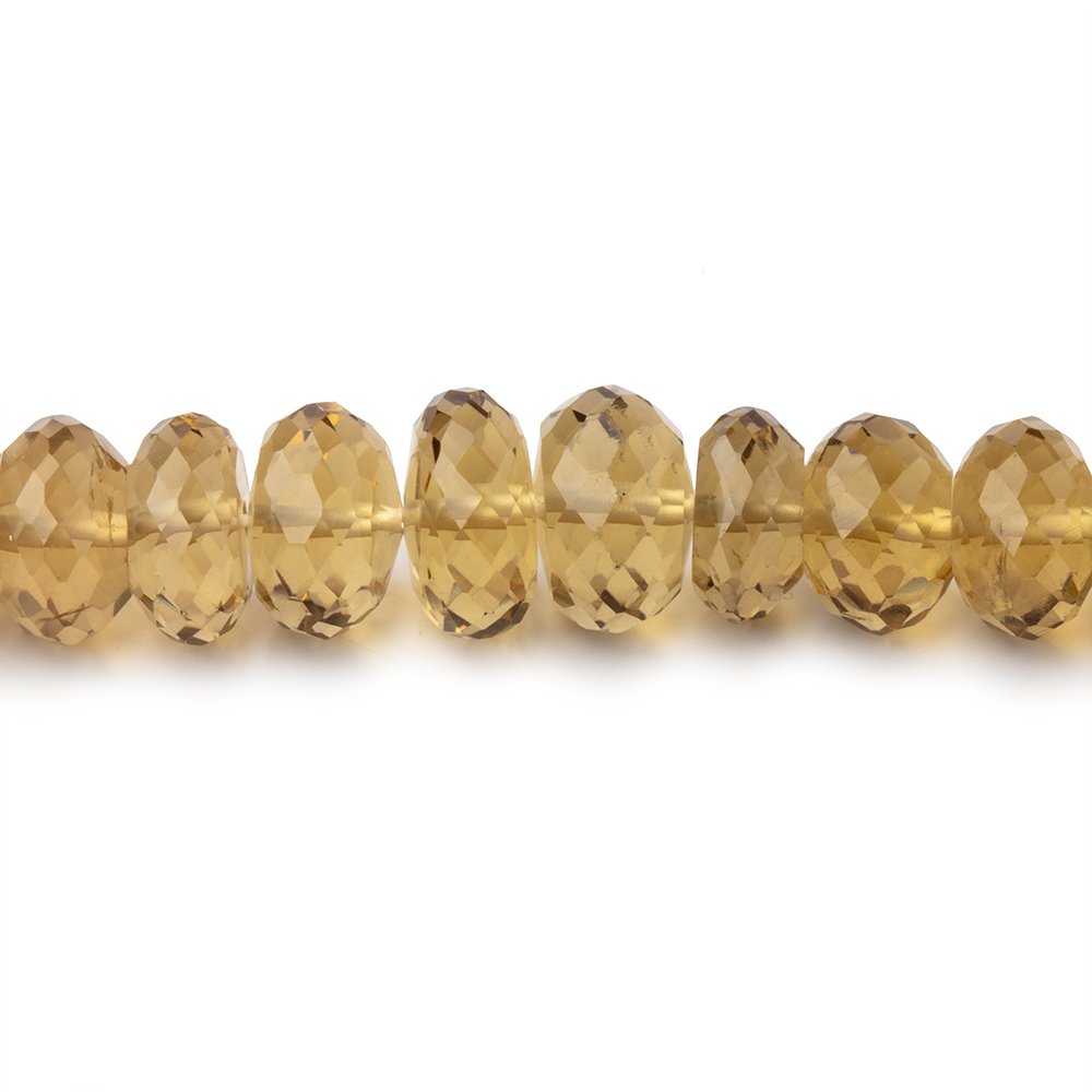 6-8mm Whiskey Quartz Faceted Rondelle beads 16 inch 105 pieces (ONLINE ORDER ONLY)
