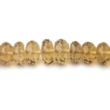 6-8mm Whiskey Quartz Faceted Rondelle beads 16 inch 105 pieces (ONLINE ORDER ONLY)