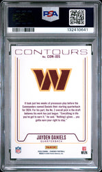 Graded 2024 Panini Phoenix Jayden Daniels #CONJDS Contours Rookie RC Football Card PSA 10 Gem Mint (ONLINE ORDER ONLY)