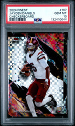 Graded 2024 Topps Finest Jayden Daniels #167 Checkerboard Rookie RC Football Card PSA 10 Gem Mint (ONLINE ORDER ONLY)