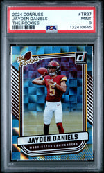 Graded 2024 Panini Donruss Jayden Daniels #TR37 The Rookies Rookie RC Football Card PSA 9 Mint (ONLINE ORDER ONLY)
